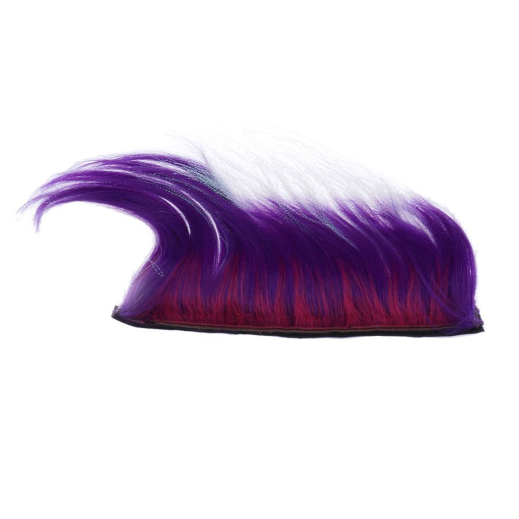 DIY Motorcycle Helmet Mohawk Hair Wig Cool Adhesive Helmet Hair For Cosplay Decoration Motorbike Helmet Accessaries 8 styles