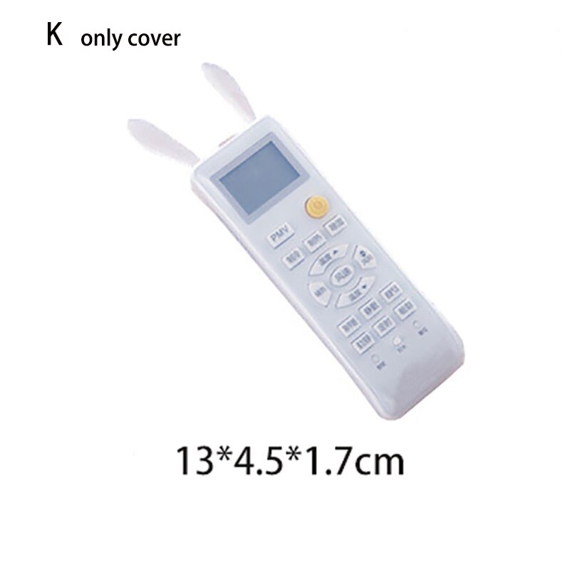 Silicone Remote Control Cover Transparent TV Remote Control Case Air Conditioning Dust Protective Case Waterproof Storage Bag: K Rabit small