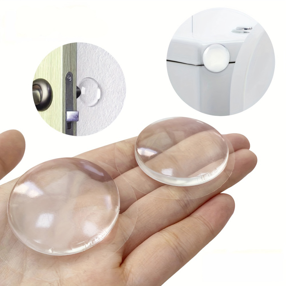 Türknauf Wandschild Klare weiche Gummi Türstopper Türgriff Stoßstange stumm Aufkleber Wandschutz Schalldämpfer Pad Schutzstecker