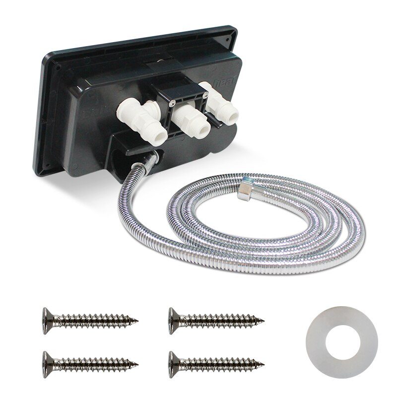 Caravan Accessories Exterior Shower Box Kit with Lock Boat Marine Camper Accessories Motorhome Black RV Part TYTXRV