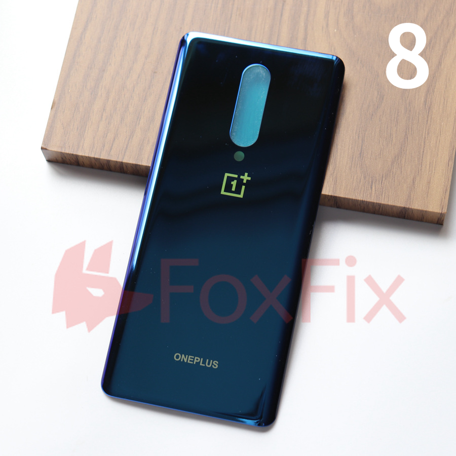 Zurück Glas Für Oneplus 8 Profi Zurück Batterie Abdeckung Hinten Gehäbenutzen Tür fallen klar Tafel Ersatz Für Oneplus 8 Batterie abdeckung: 8-Blau