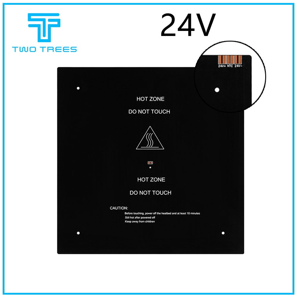 Cama térmica MK3 más 220x220/300x200/310 310mm x 12 V/24 V cama de aluminio mejorada para piezas de impresora 3d impressora