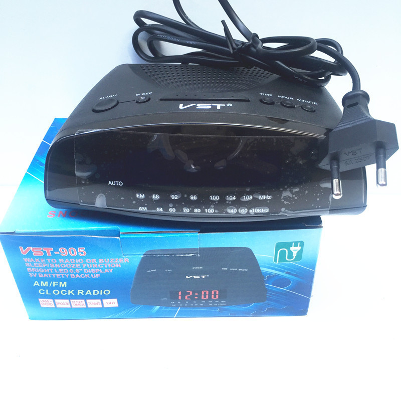 Led am/fm radio väckarklocka modern elektronisk skrivbordsbord digital klocka multi-grupp snooze funktion heminredning sovrum