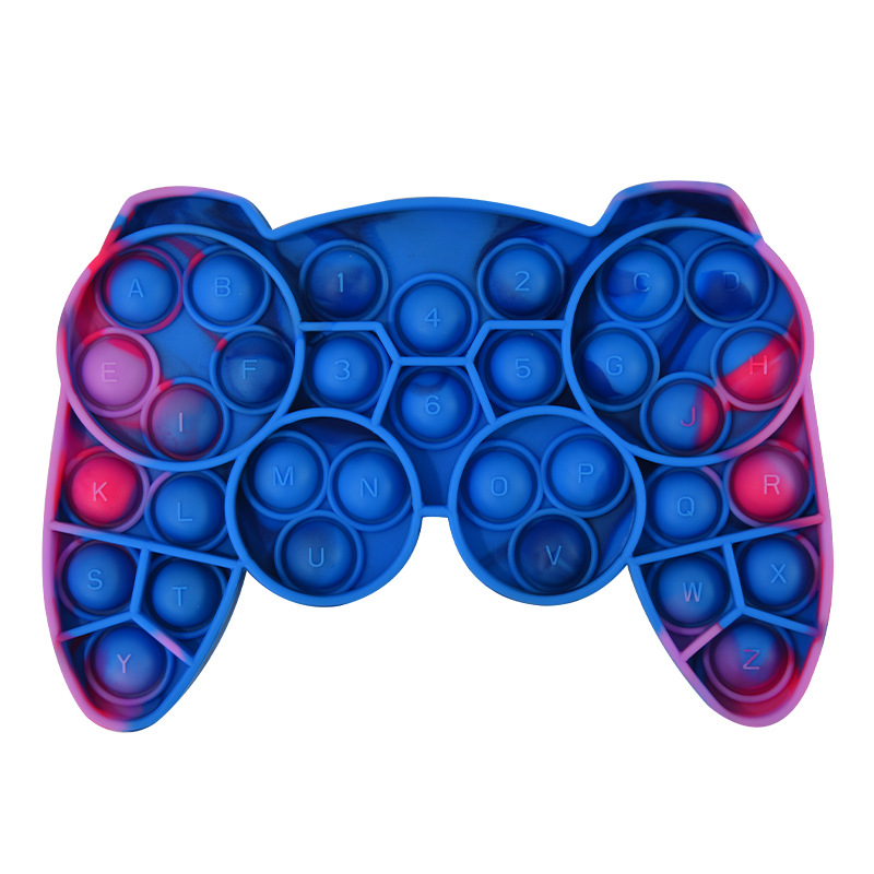 Press Color Ball Fun Toys Infant Teething Decompression Toys Children Press Hand Grip Board: E