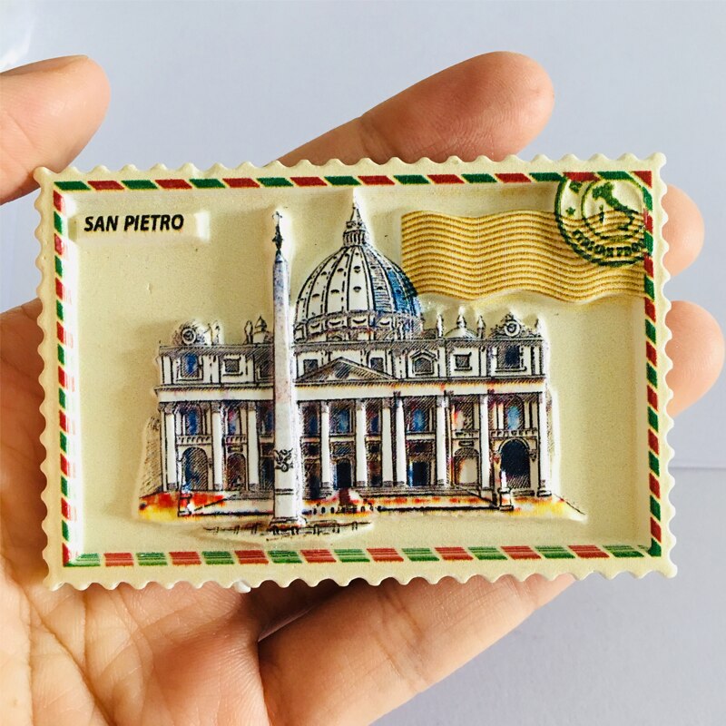 Brasilia roma san pietro espanja benidorm matka matkamuisto jääkaappi magneetit kodin sisustus magneettiset jääkaapin tarrat lasten lelu: San pietro