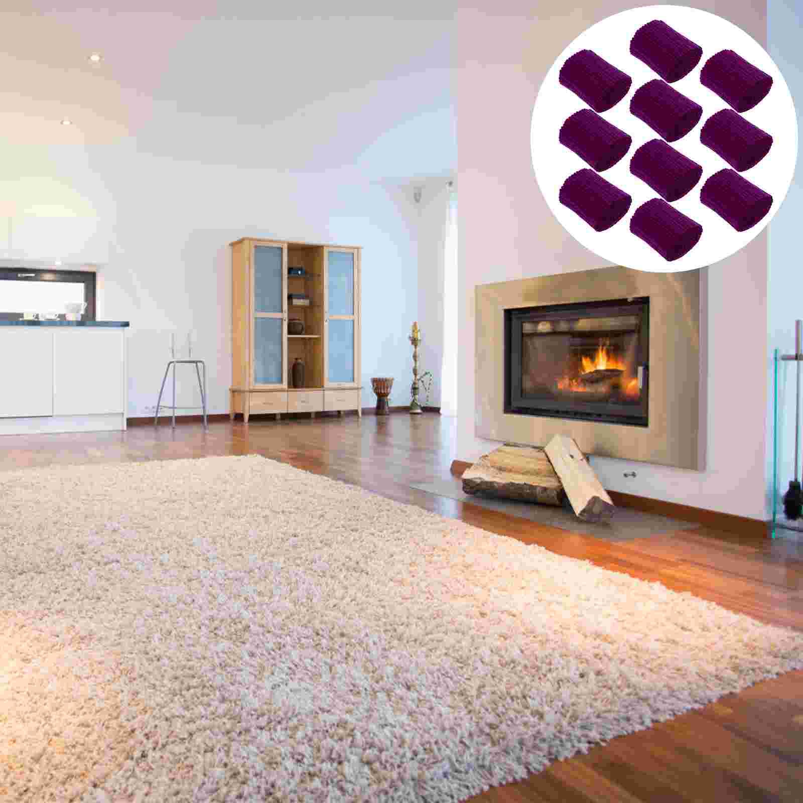 10 Rolls Yarns Knotted Rug Yarn Hook Rug Yarn DIY Crochet Hook Yarn Sewing Knitting Tools for Children Crafters: Purple