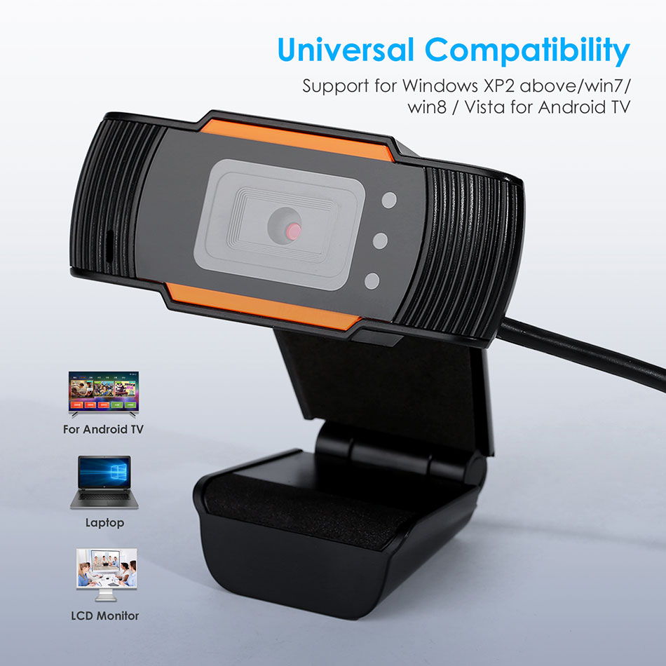 480/720/1080P Usb Hd Webcam W/Mic 180 Graden Groothoek Web Camera Voor zakelijke Conferentie Ruisonderdrukking Video Recorder