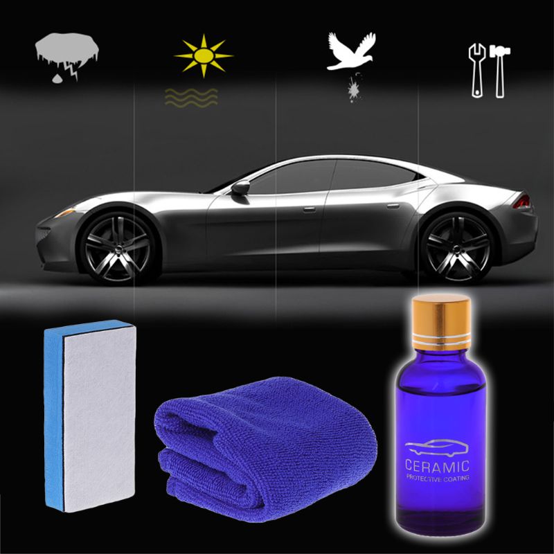 30ML 9H Car Super Hydrophobic Glasscoat Liquid Ceramic Coat Polish Anti-scratch E7CA