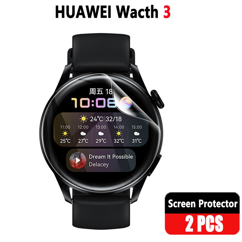 Vetro temperato per Huawei Watch 3 Pro 48mm 46mm accessori smartwatch pellicola protettiva HD pellicola salvaschermo per Huawei Watch 3: Watch 3 Film 2Pcs