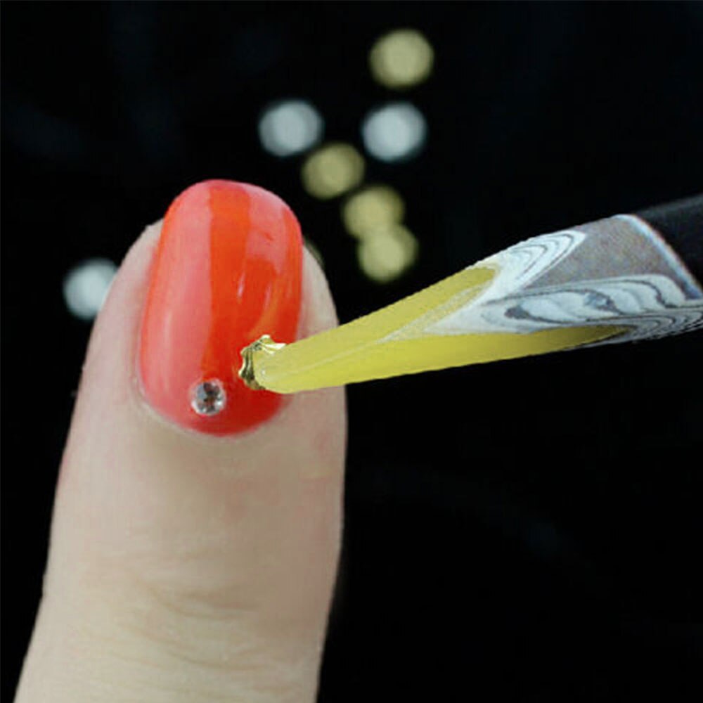 Lápiz de cera para uñas Nail Art, accesorio de belleza para la selección de cristal, 1 Uds.