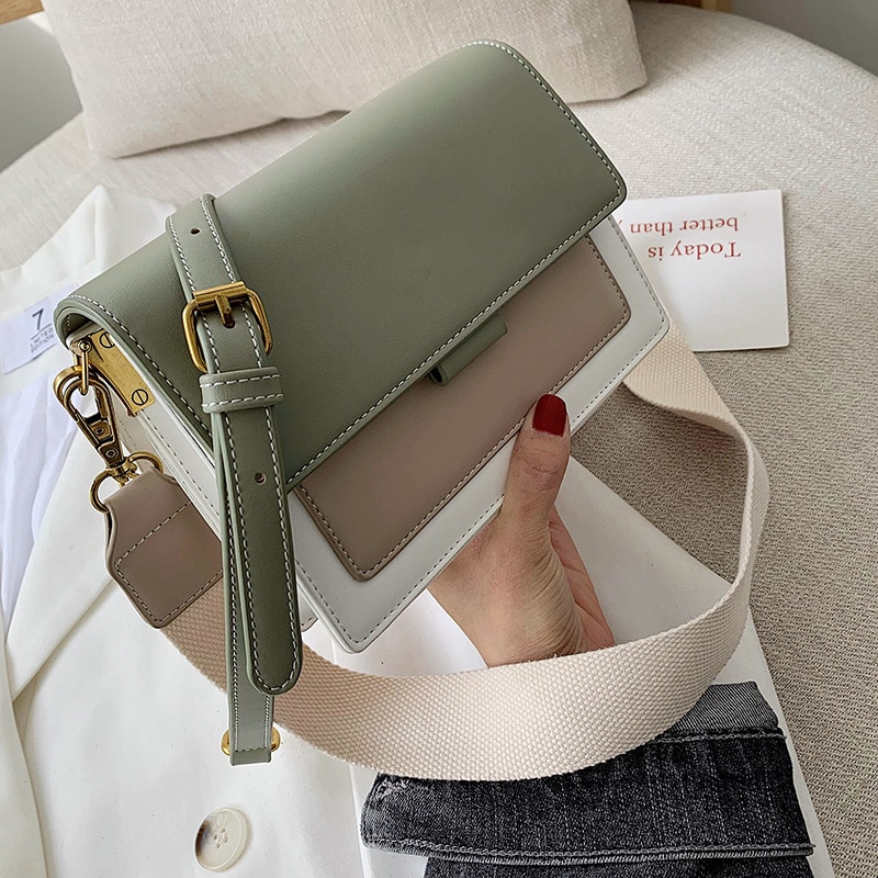 Kvinder læder crossbody tasker til kvinder rejse håndtaske simpel skulder messenger taske dame cross body taske