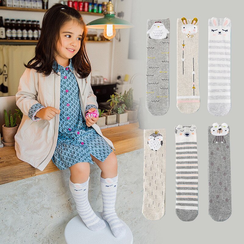 lawadka One Size Autumn Winter Children&#39;s Socks Cartoon Cotton Baby Boy Girl Socks Casual Kids Clothes Accesories Age For 1-12T