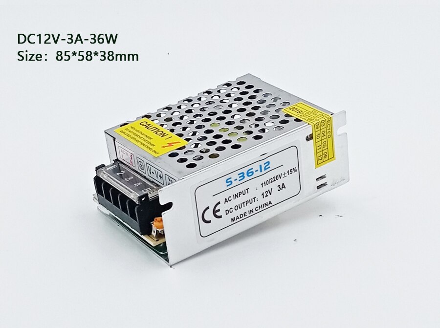 Fuente de alimentación de 12 V para lámpara de luz LED, transformador de cc 12 v, adaptador de fuente de alimentación conmutada de 12 V, 1A, 2A, 3A, 220V, 12 V, 2A