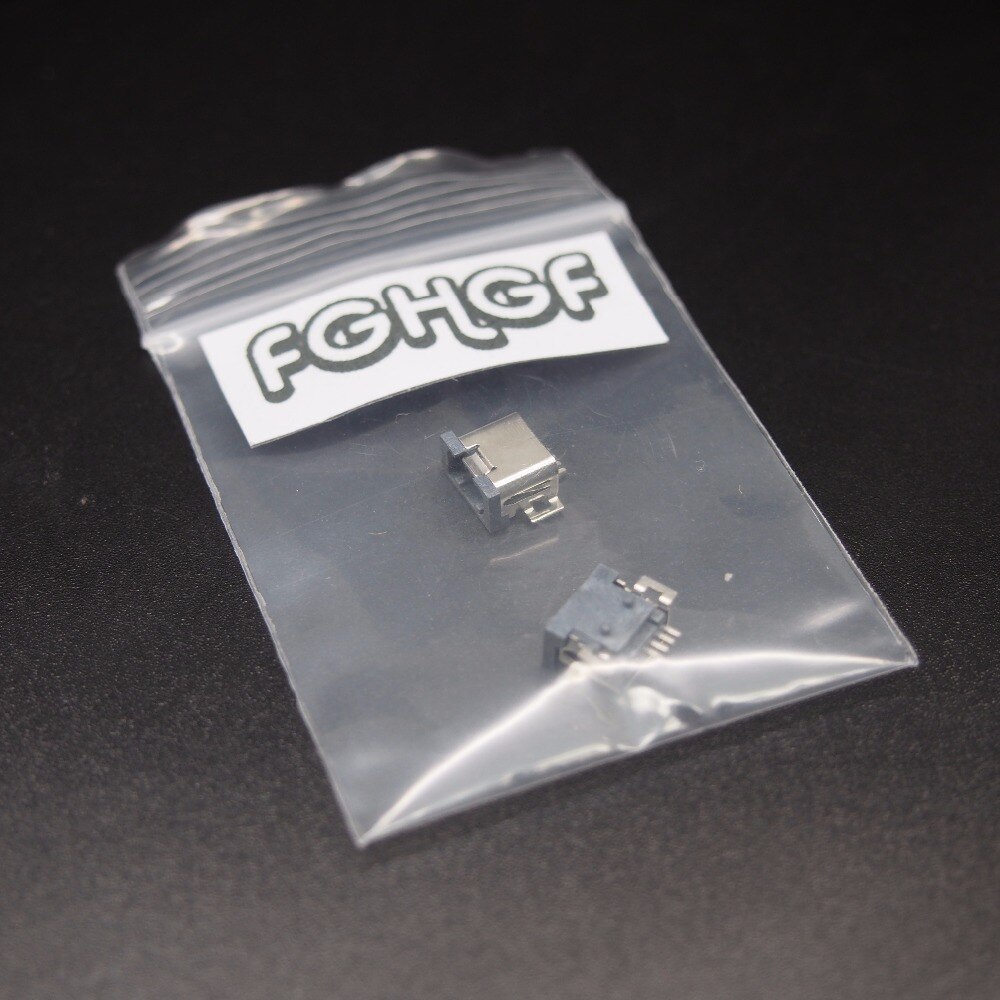 20pz mini 4P USB presa femmina connettore 180 gradi 2 SMT piedi