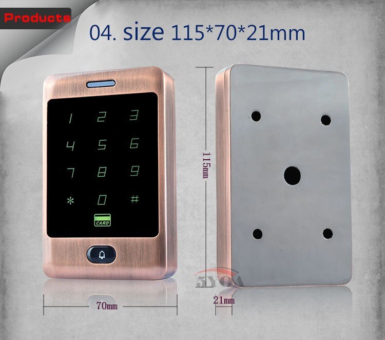 Waterproof Touch Metal RFID Access Control Electro... – Grandado