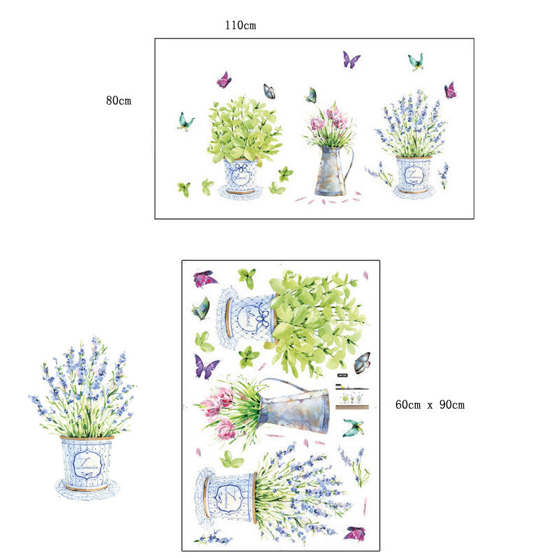 Removable Flower Garden Removable Wall Art Sticker PVC Decal DIY Room Home Mural Decoration: Default Title