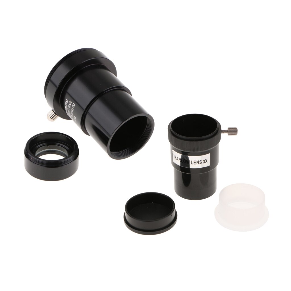 1.25 Inch 5X 3X Barlow Lens Telescope Eyepiece Set for Celestron Astronomy Photography Accessory Fully Coated M42 Thread