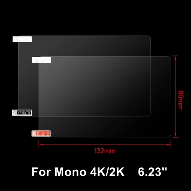 Screen Protector For Photon Mono X X2 4K 2K 6K LCD Protective Film For Anycubic M3 Plus 3D Printer Parts 6.23/8.9/9.1/9.25 inch: 2.25mm / Red