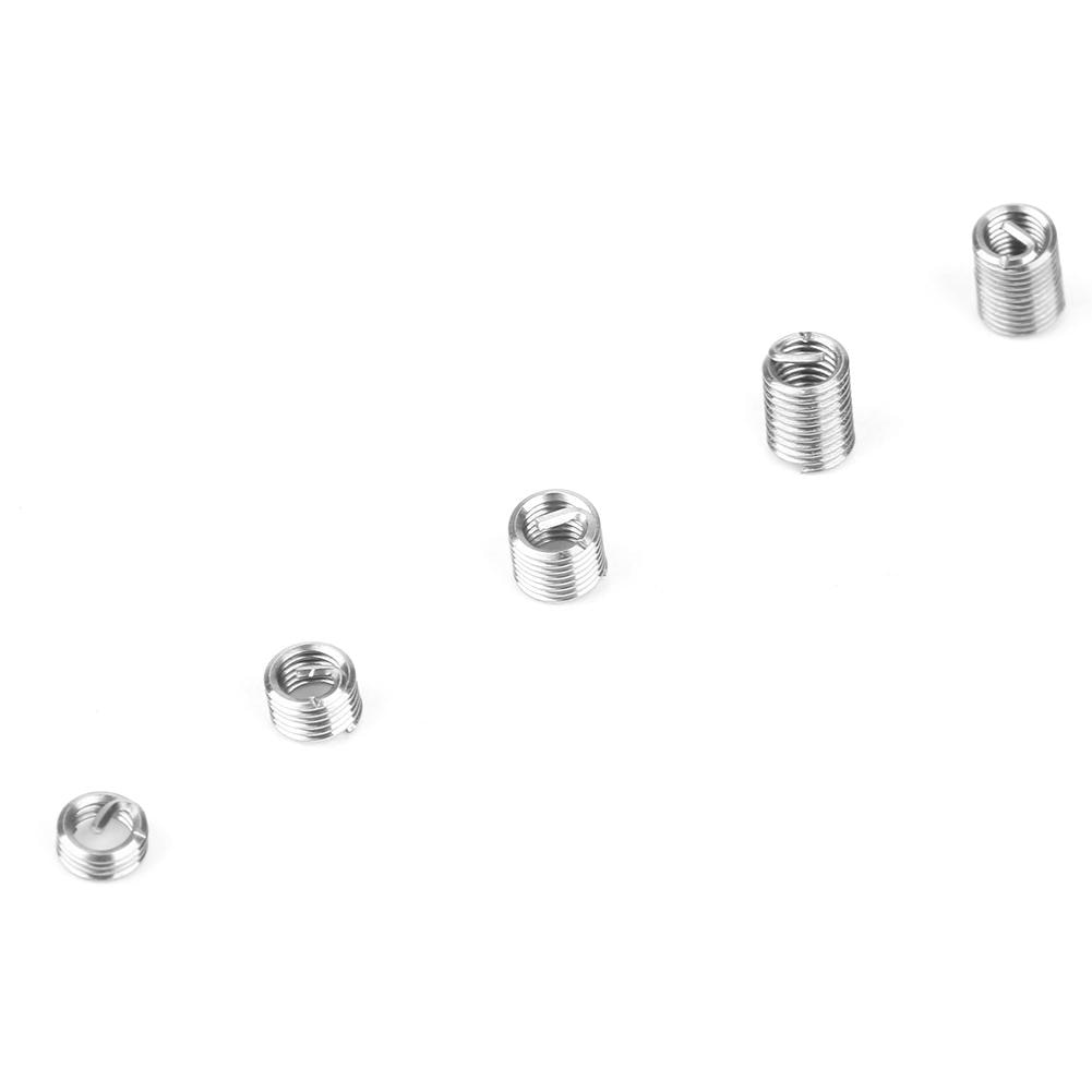 M3 Stainless Steel SS304 Coiled Wire Helical Screw Thread Inserts 100pcs