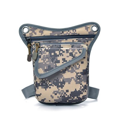 DIDABEAR Mannen Canvas taille zakken Been bag pack voor werk Mannen Messenger bags Mannelijke Crossbody Schoudertas Kleine zwart: Camouflage grey