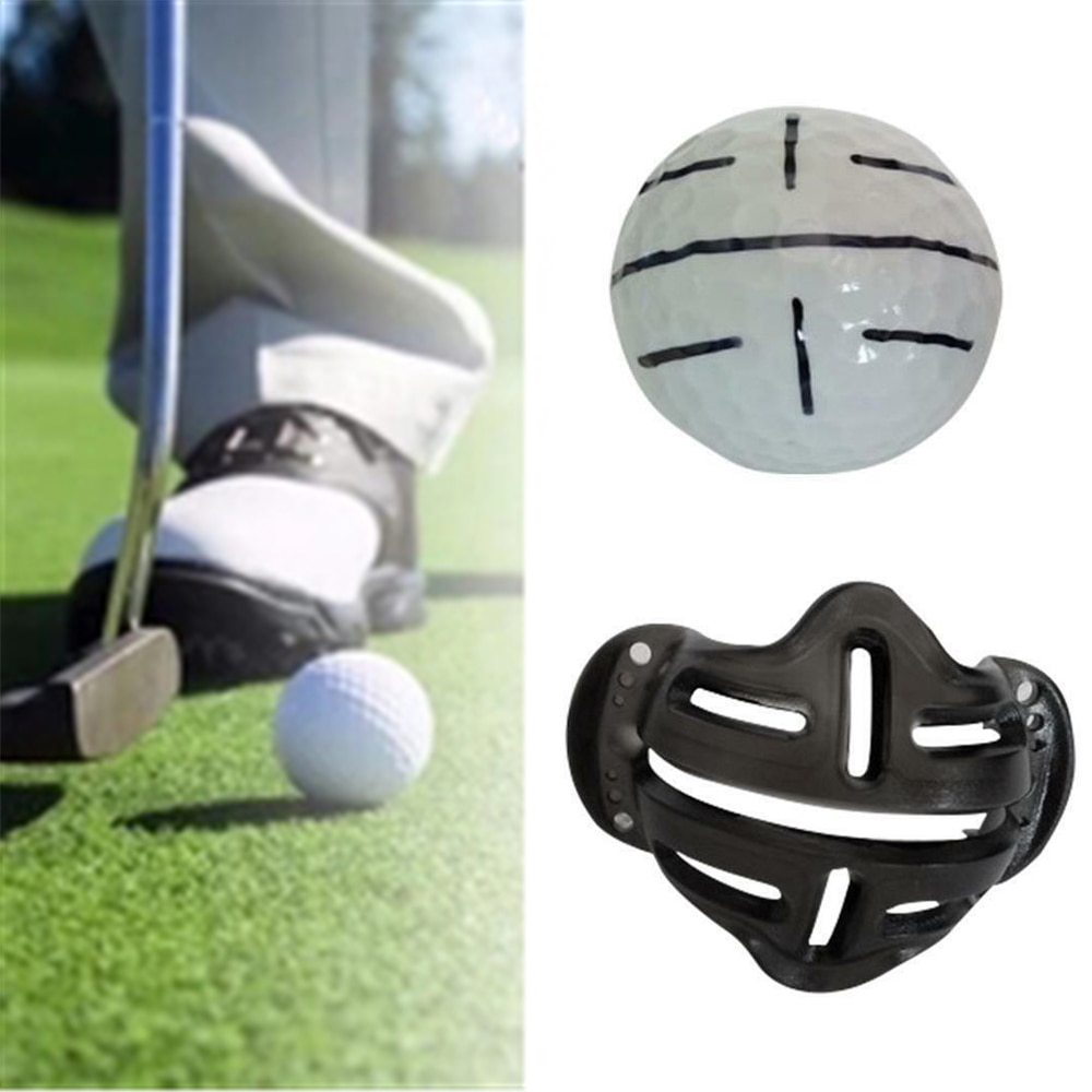 1pc Golf Ball Alignment Identification Tool Putt Positioning Ball Golf Line Marker Golf Training Template Alignment Marks Tool