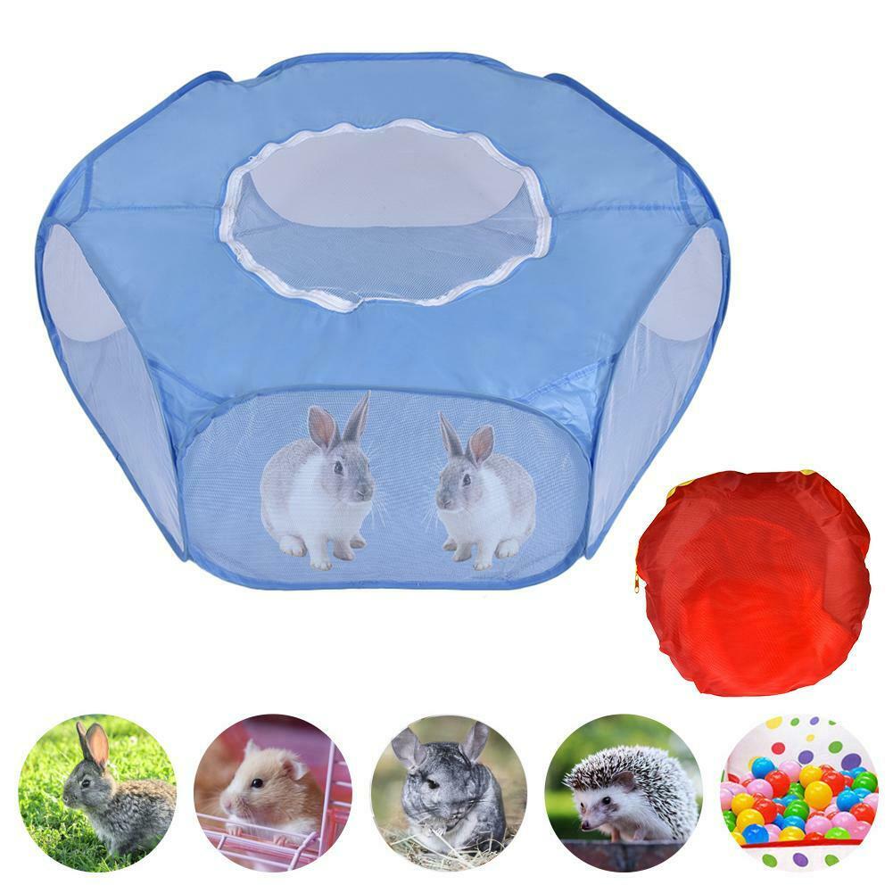 Pet Puppy Konijn Kinderbox Hek Indoor Outdoor Kleine Dier Hamsters Kooi Tent Opvouwbare Draagbare Kennel Met Rits Cover Bedden