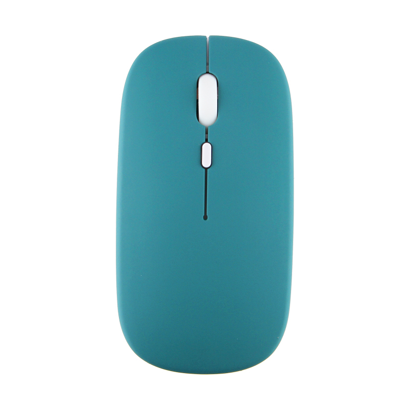 Silent Wireless Mouse Rechargeable Dula Model Tablet Bluetooth-compatible Mouse for iPad/Samsung/Huawei Laptop Mice 2.4G Mause: dark green