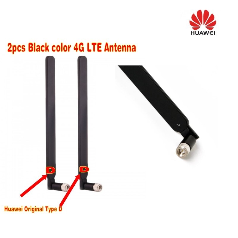 HUAWEI Originais 4G LTE SMA 2x Antena Externa para B315 B310 B525 D-tipo Preto