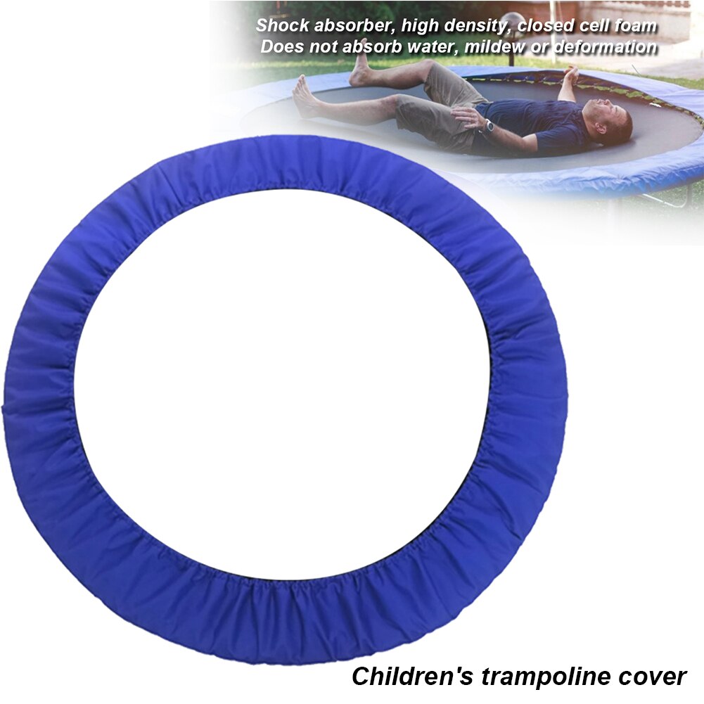 Høj densitet oxford klud fitness tilbehør trampolin betræk stødabsorberende 3 lag aftagelig sikkerhed pad udendørs vandtæt