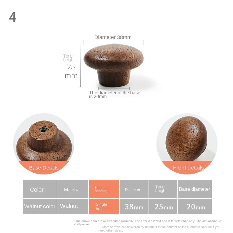 Neue chinesische Stil Möbel Kleiderschrank Türgriff Schrank Original Holz Massivholz Türgriff Durcheinander schwarz Walnuss Griff: Nickel