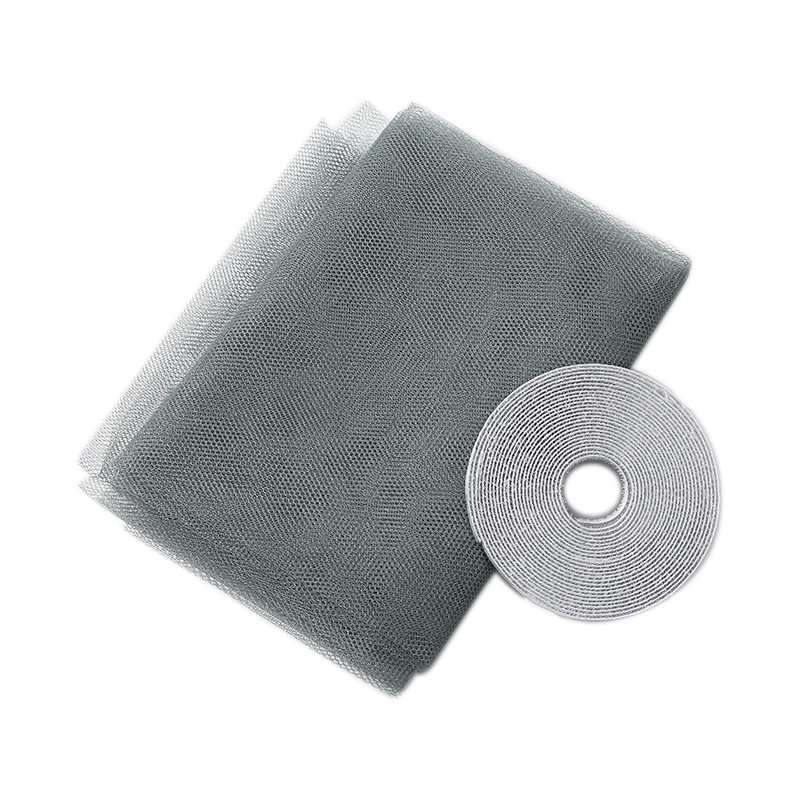 Anti-Mosquito Screen Mosquito Window Net Room Mosquito Net Curtain Protector Insect Fly Bug Wasp DIY Self-adhesive Mesh Curtains: grey / 1.5x2