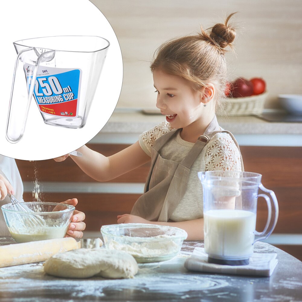 1 Pc 250 ML Triangle Jug Reusable Lightweight Measuring Jug Measuring Container Measuring Cup for Home Kitchen Restaura: Default Title