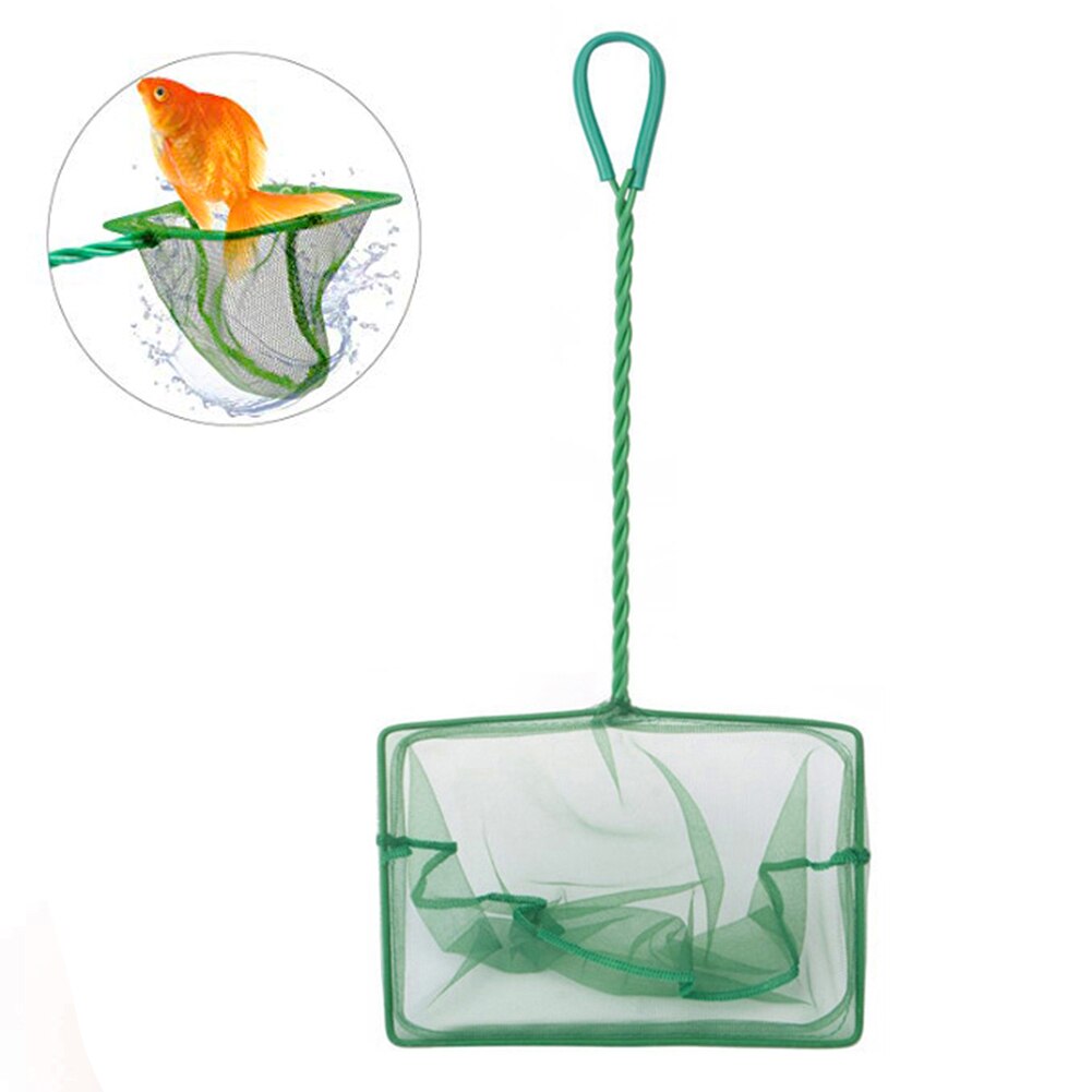 Portable Aquarium Fish Shrimp Quick Catch Net Mesh Fishnet Long Handle Tool Cleaning Tools