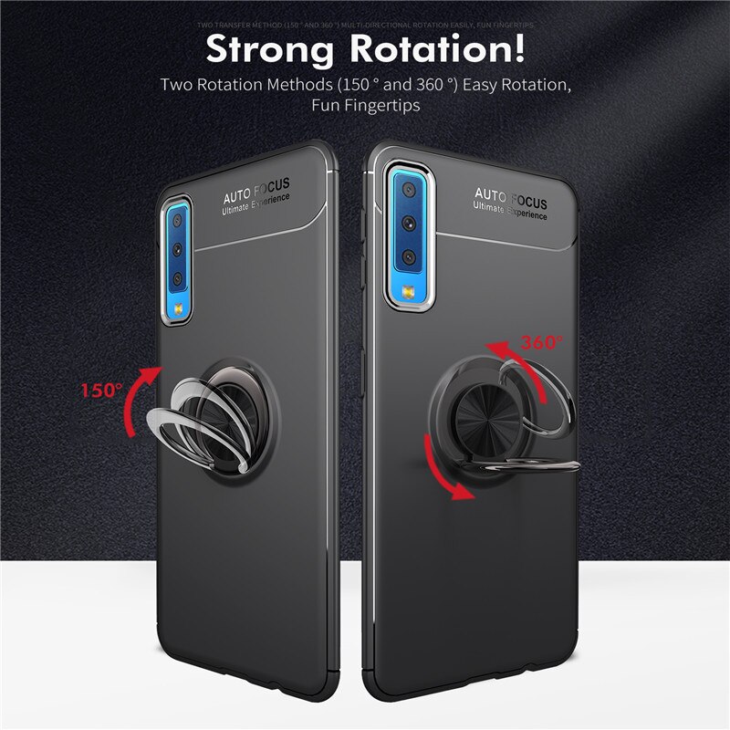 Coque arrière avec anneau de doigt pour Samsung Galaxy A7 , A750, SM-A750F, A750F