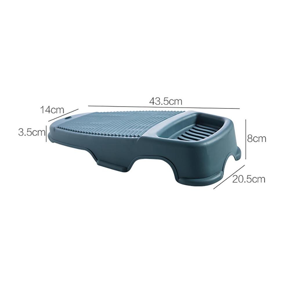 Colourful Plastic Thicken Washboard with Soap Holder Box Clothes Washing Board Bathroom Kid Clothes Cleaning Hand Wash Laundry