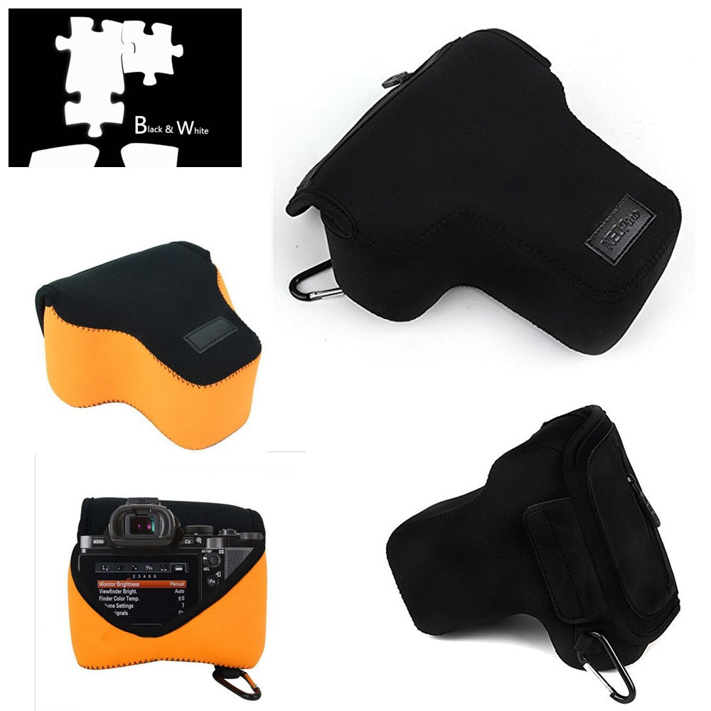 Funda de cámara suave de neopreno portátil para Canon EOS 4000D 2000D 1300D 1200D 1500D 3000D 250D 200D 100D 77D 800D SL2 18-55mm lente