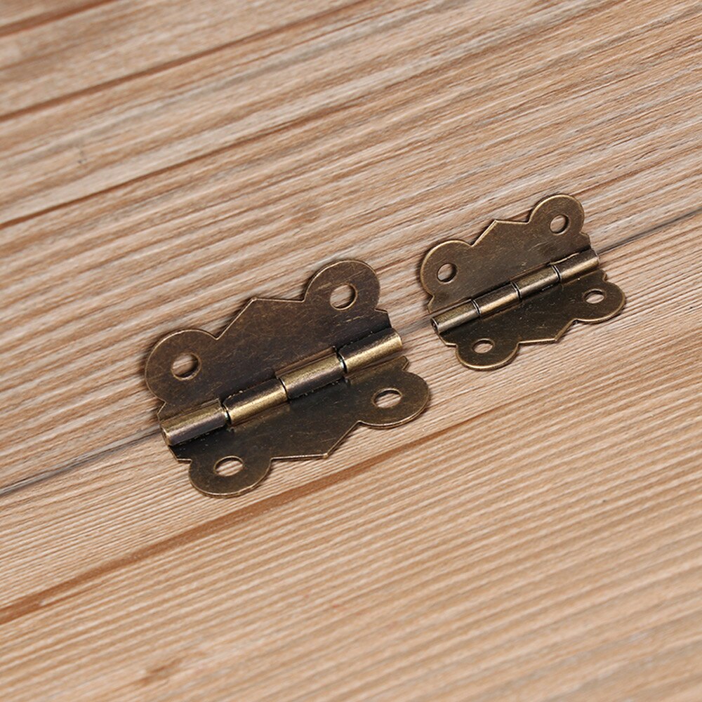 10pcs 180 ° Vlinder Antieke Bronzen Scharnieren Sieraden Houten Doos Wijn Case Decor Scharnier met schroeven Meubels Hardware Meerdere size