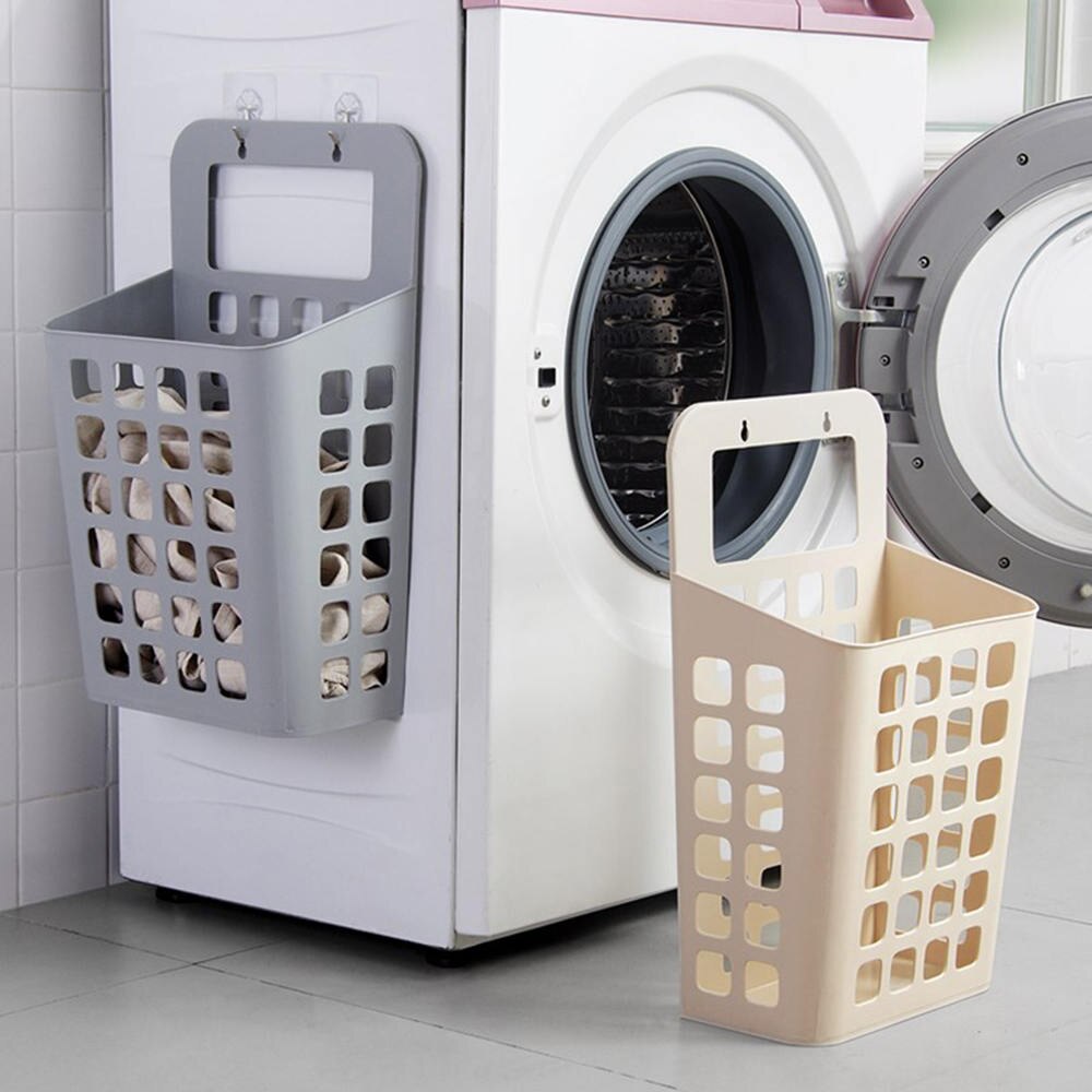 1pc grotere aan de muur bevestigde wasmanden, huishoudelijke containers, grote wasmand, opberghouder, wasorganizer