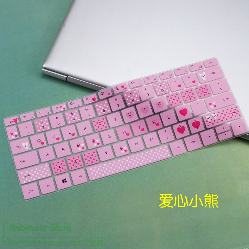 Til huawei matebook 13 laptop 13.3 tommer silikone laptop tastatur cover skin protector: Tegneserie