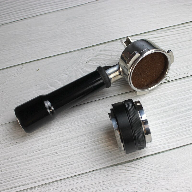 51/53/58mm tasseurs à expresso, tasseur à café double face , 3 pentes inclinées et base plate, outil de nivellement en acier inoxydable massif non revêtu