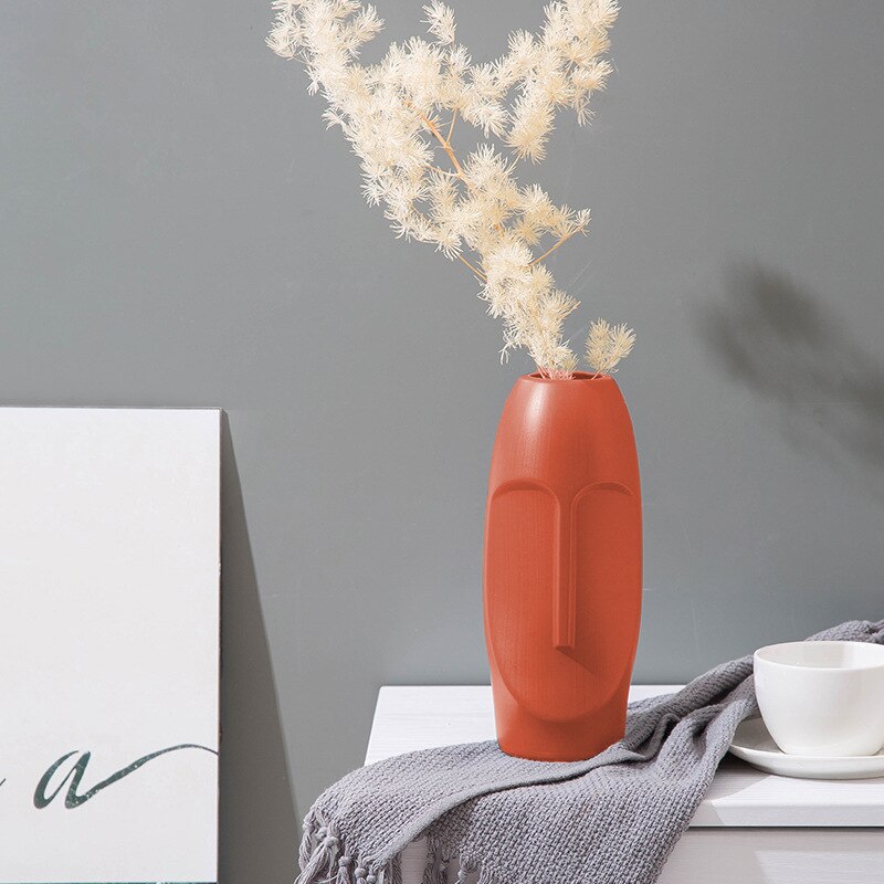 Europäische kreative einfache Simulation kunststoff Vase transparent waterper grüNe pflanze getrocknete blume wohnzimmer blume tisch stück: Rose Rosa C