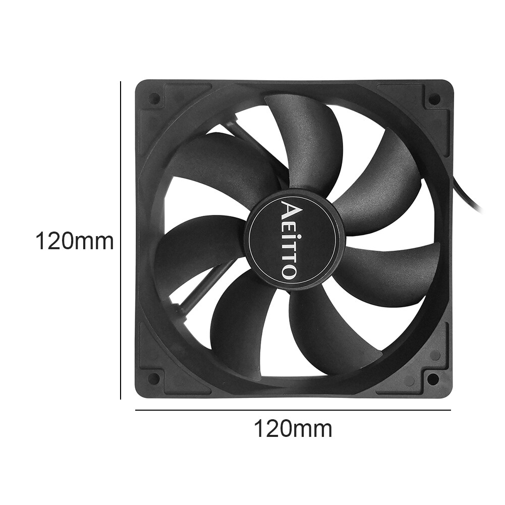 120mm PC Computer Case Fan DC 12V 4 Pin CPU Cooler Ultra Silent Cooling Fan Heatsink Radiator For PC Computer Chassis Case