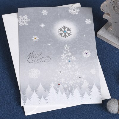 Business Christmas Cards For Winter Snowflake Christmas Greeting Cards