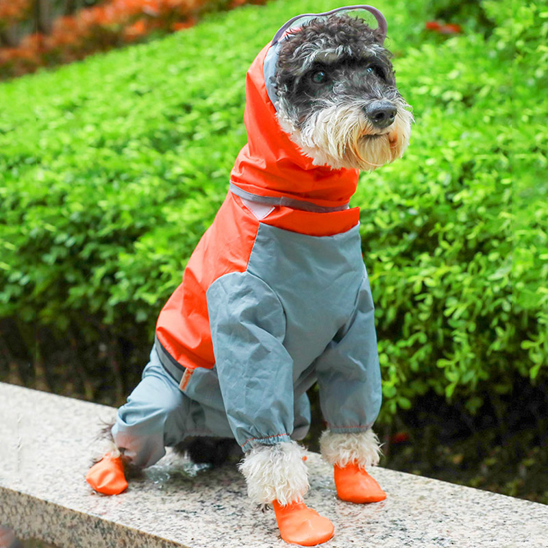 Hoopet Hond Regenjas Jumpsuit Regenjas Voor Honden Pet Mantel Kleine Hond Kat Chihuahua Teddy Waterdichte Jas