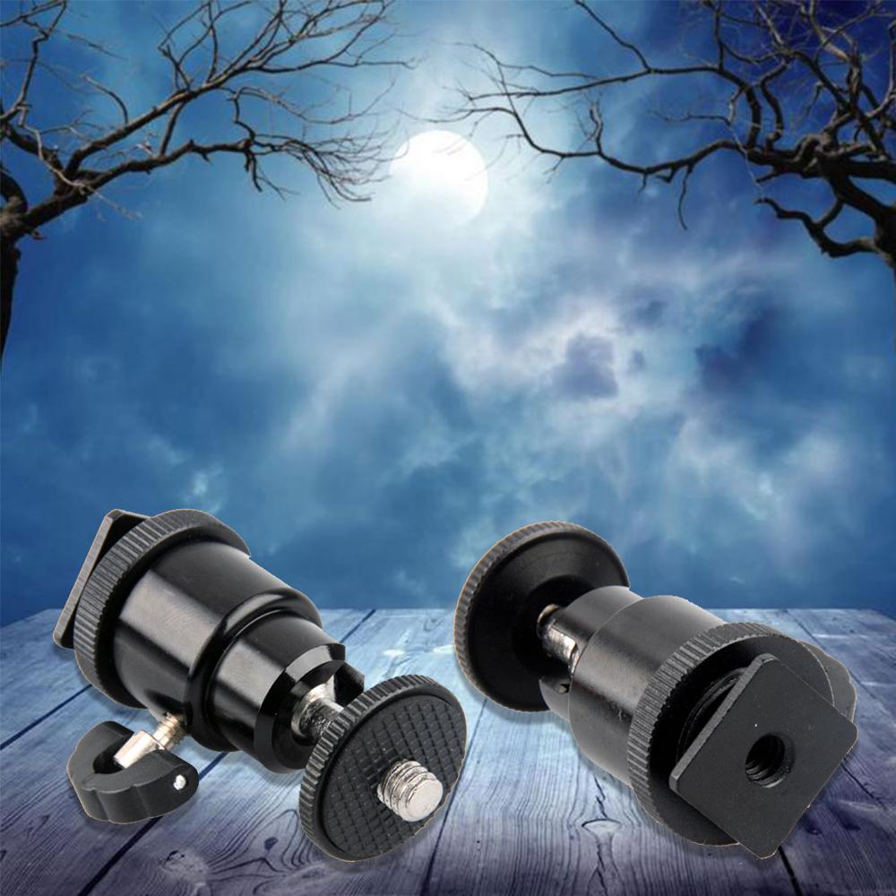 JMFOTO For Camera Tripod LED Light Flash Bracket Holder Mount 1/4 Shoe Adapter Cradle Ball Head with Lock