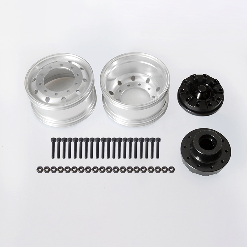 Jd Model Metalen Wielnaven Velgen Voor 1/14 Rc Tractor Truck Diy Auto Model Cadeau Speelgoed