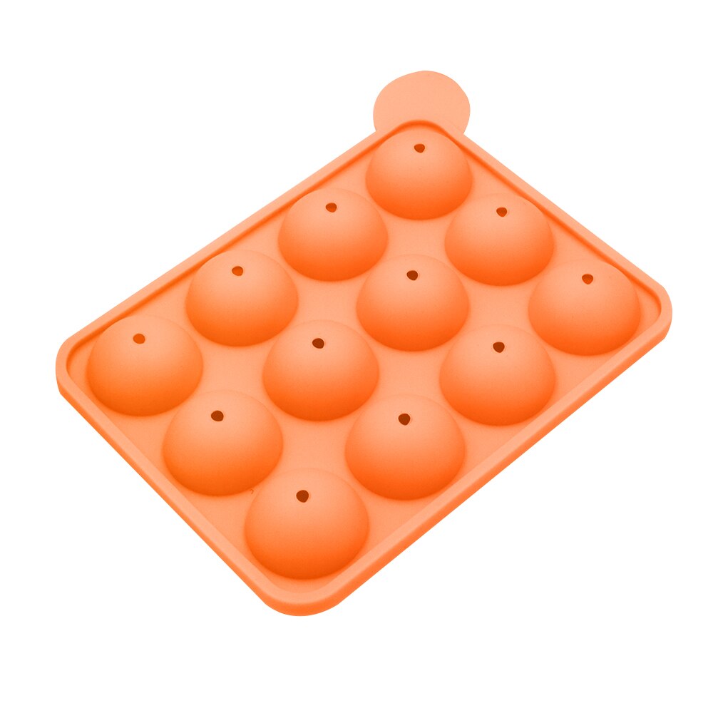 Moldes redondos de silicona para hacer piruletas, herramientas para hornear pasteles, 20 agujeros: 12 hole3