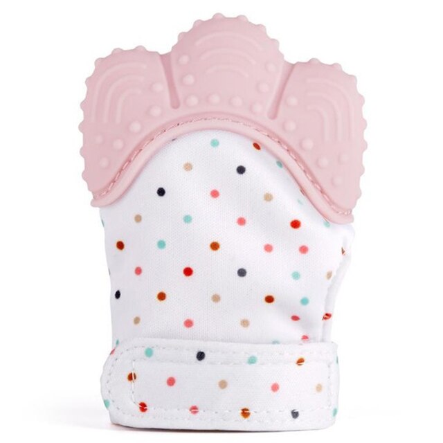 Anneau de dentition en Silicone sans BPA pour bébés, jouets, brosse à dents, soins dentaires, perles d'allaitement, pour enfants: pink1