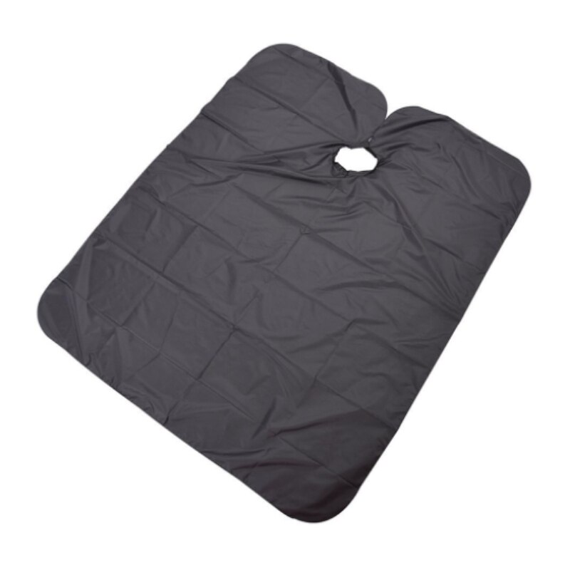 Capa de corte de pelo para barbería, bata de peluquería impermeable, capa negra, paño teñido, permanente, chal, herramienta