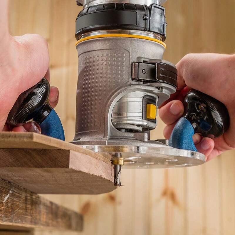 Compact Router Sub-Base with Handles- for Trim Routers and Compact Routers,Woodworking Tools